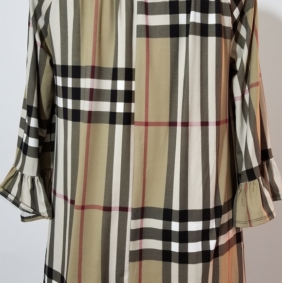 New Carole Christian Assorted 2X 3X Plaid Tunic - Picture 3 of 4